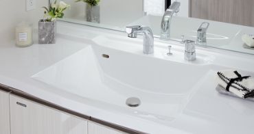 ボウル一体型洗面カウンター