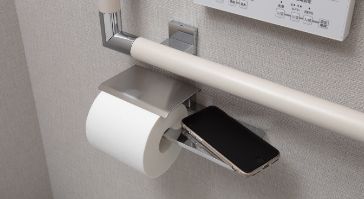 小物置付ペーパーホルダー